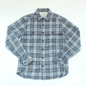 手染めフランネルチェックシャツ