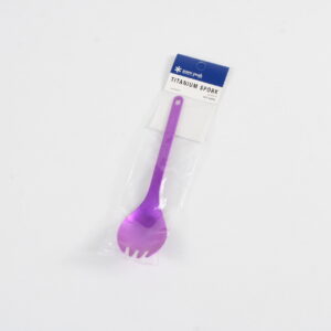 チタン先割れスプーン　パープル