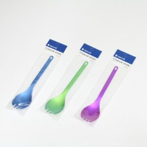 チタン先割スプーン ３色セット