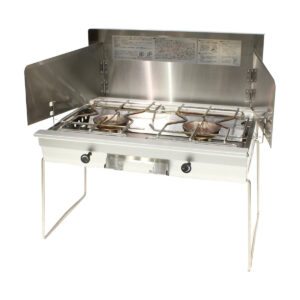 スノーピーク ギガパワーツーバーナー 液出し&ツーバーナー収納ケースセット GS-230/GS-220B B:ダメージ小 ヒーティング