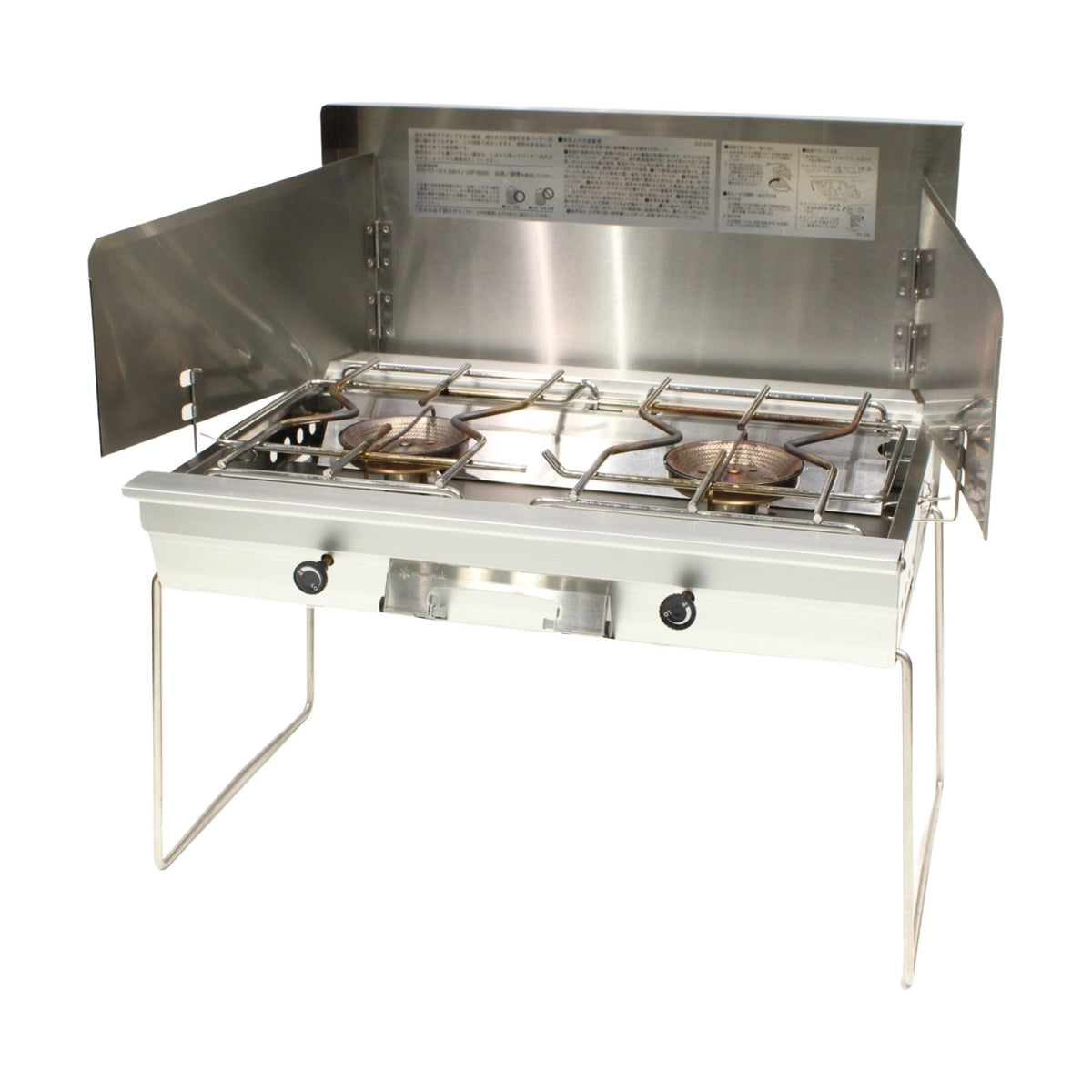 スノーピーク ギガパワーツーバーナー 液出し&ツーバーナー収納ケースセット GS-230/GS-220B B:ダメージ小 ヒーティング