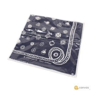 スノーピーク Cotton SP Dot Bandana ドットモチーフバンダナ UG-886 S:未使用品 NV ハンカチ