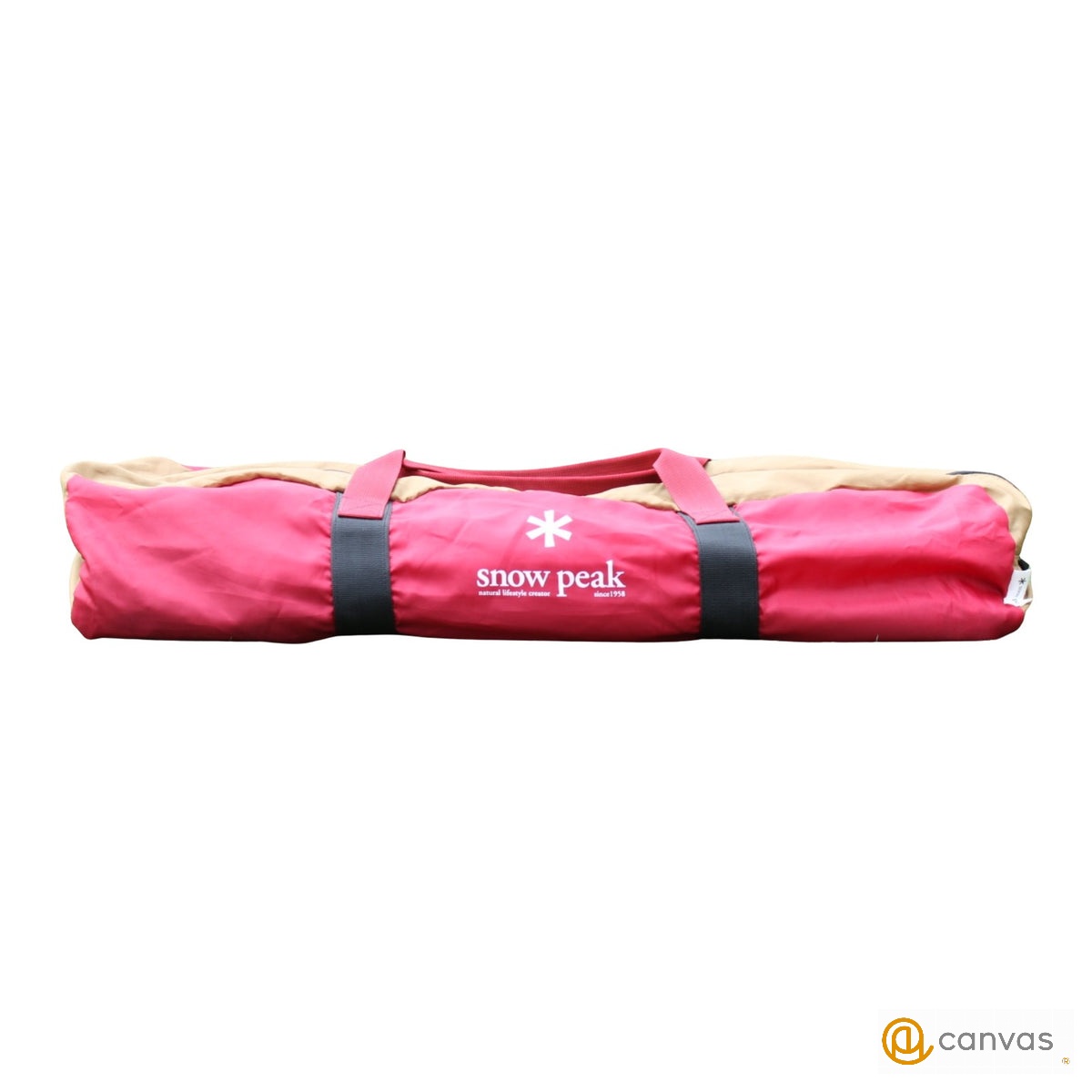 スノーピーク HDタープ レクタ(M)　旧カラー TP-741 C：ダメージ中  2012年 ベージュ×グレー タープ